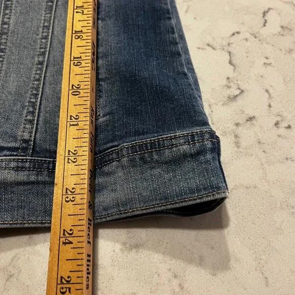 NWOT Amalli Talli‎ Women's Denim Jean Jacket Small Tall Classic Style - Picture 6 of 7